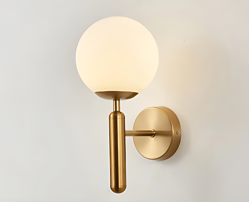 Brillia - Sleek Globe Wall Lamp