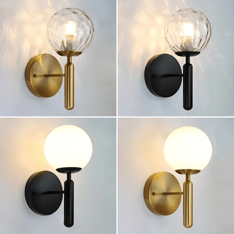 Brillia - Sleek Globe Wall Lamp