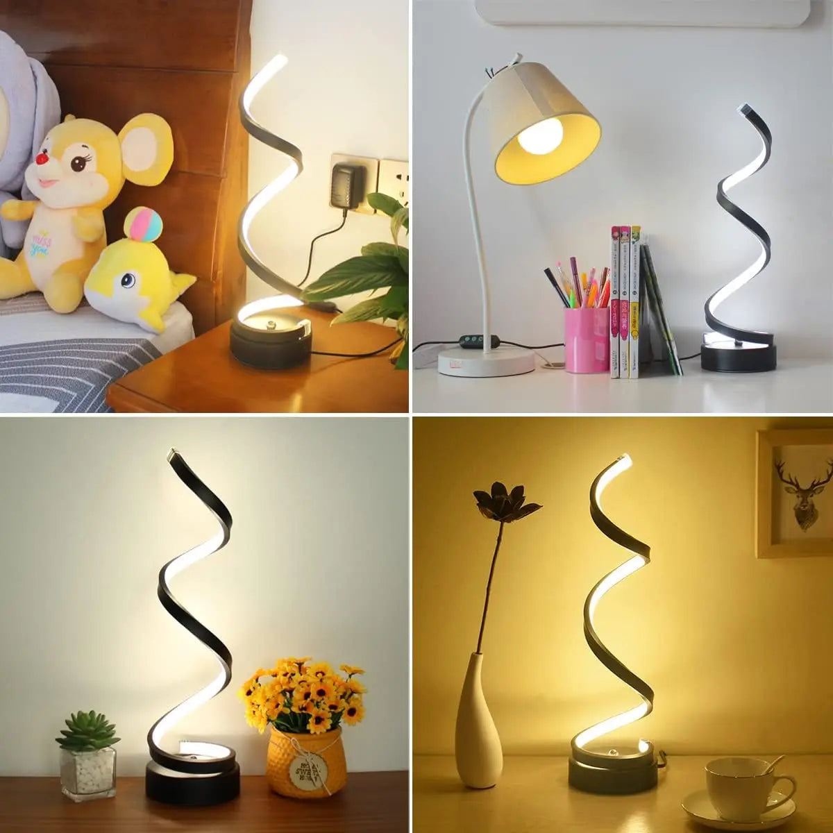 Spinora - Elegant Glow Spiral Table Lamp