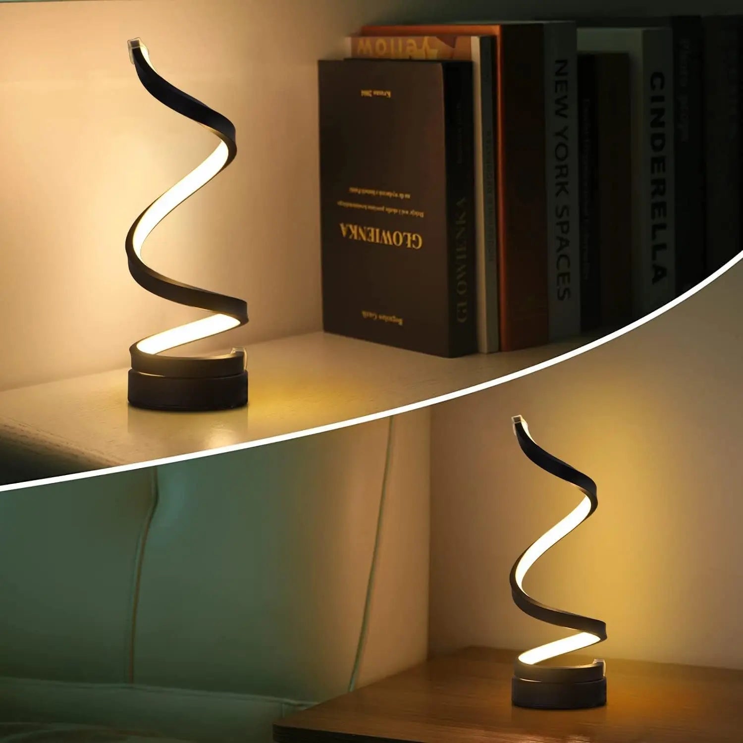 Spinora - Elegant Glow Spiral Table Lamp