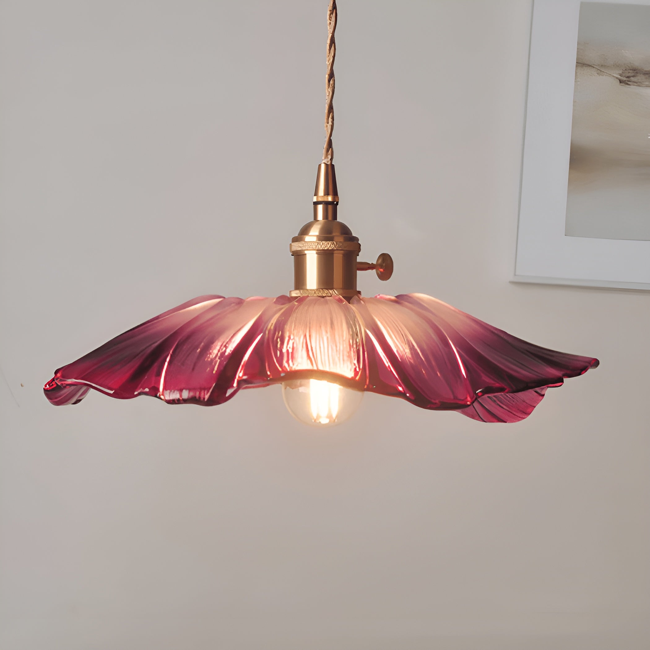 Flarea - Elegant Glass Petal Pendant Light